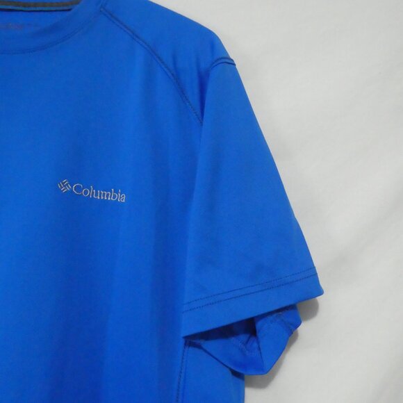 COLUMBIA | medium | Vibrant Blue Crew Neck Exercise Shirt - Picture 5 of 13